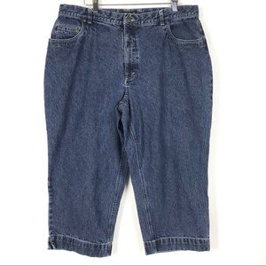 Eddie Bauer Capri Cropped Jean Size 18P Women Blue